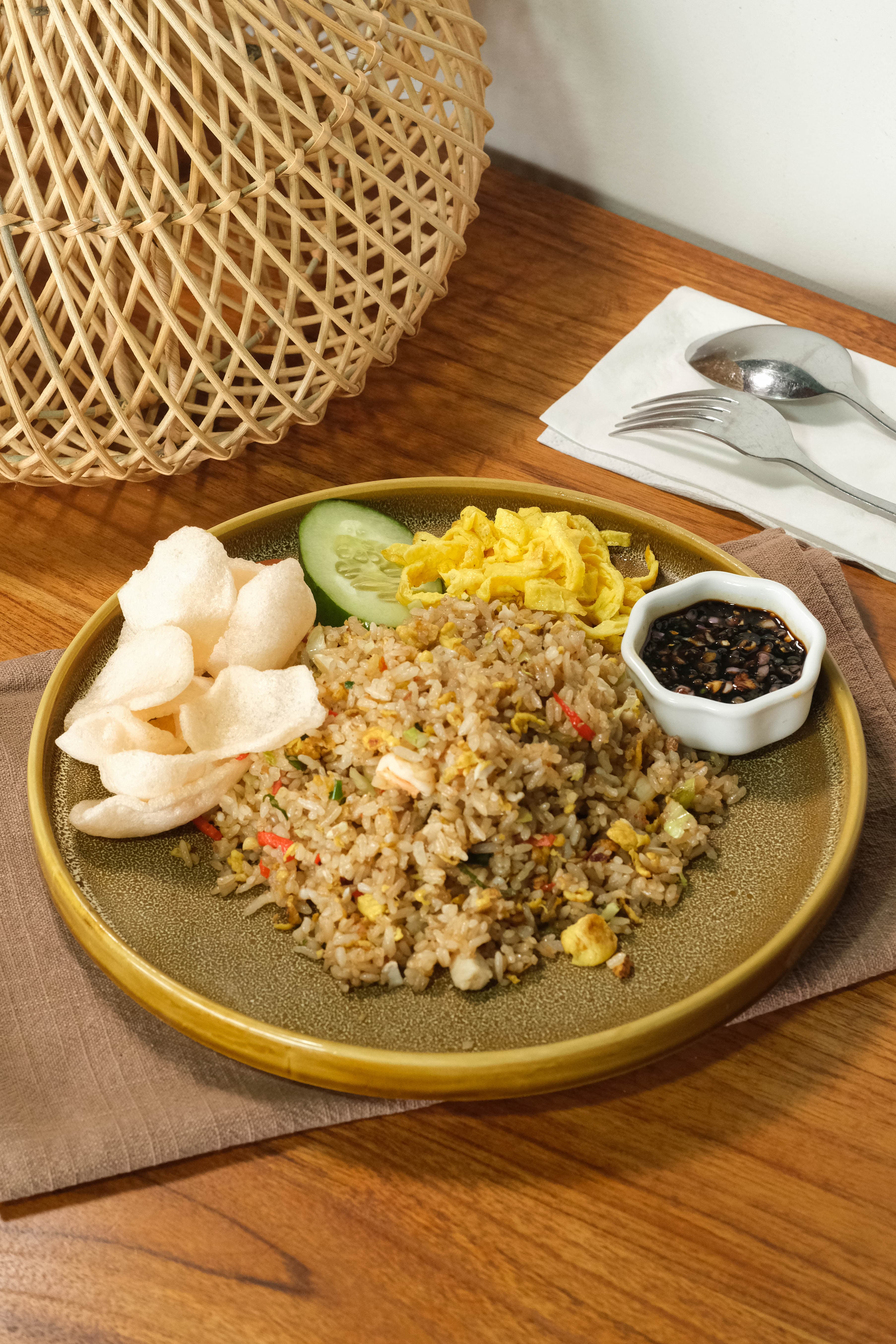 Nasi Goreng Seafood Kecombrang
